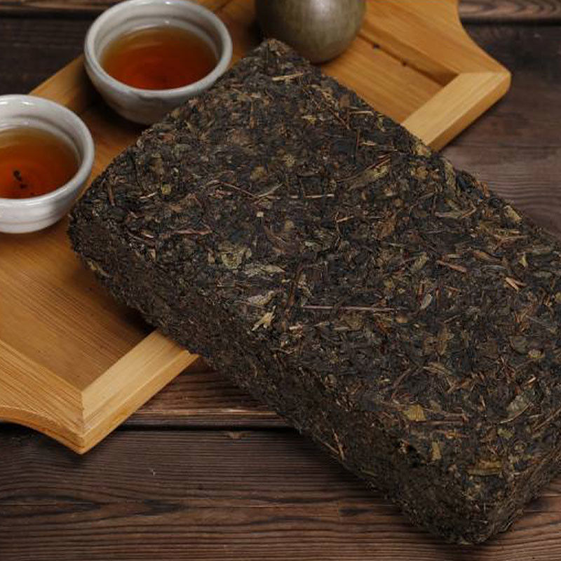 Dark Chinese Tea Brick Healthy Hypotensive For Gastrointestinal Weak People