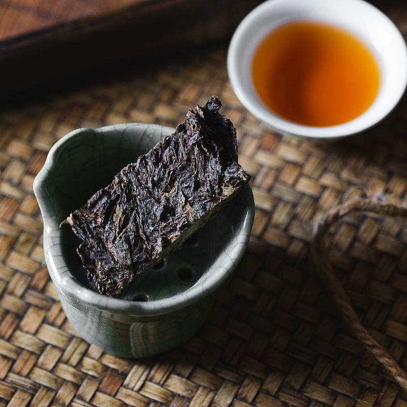 Original Leaf Dark Chinese Tea For Traveling , Anhua Dark Tea Anti - Odor