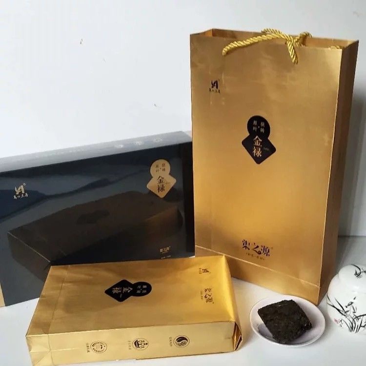 Gift Package Hunan Dark Tea Organic / Dark Tea Brick For Slimming