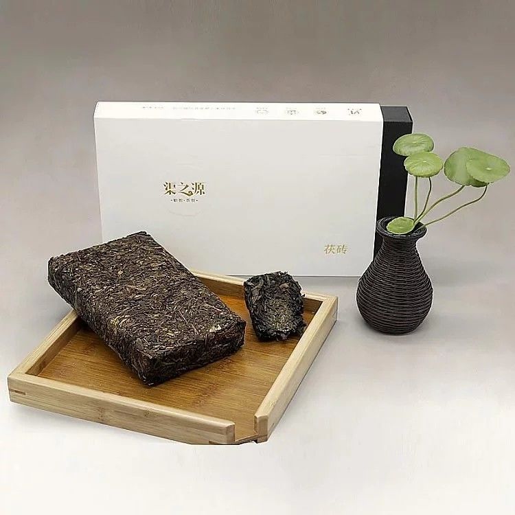 Nature Dark Tea Brick / Fuzhuan Brick Tea For Afternoon Tea , Pure Health Slimming Tea